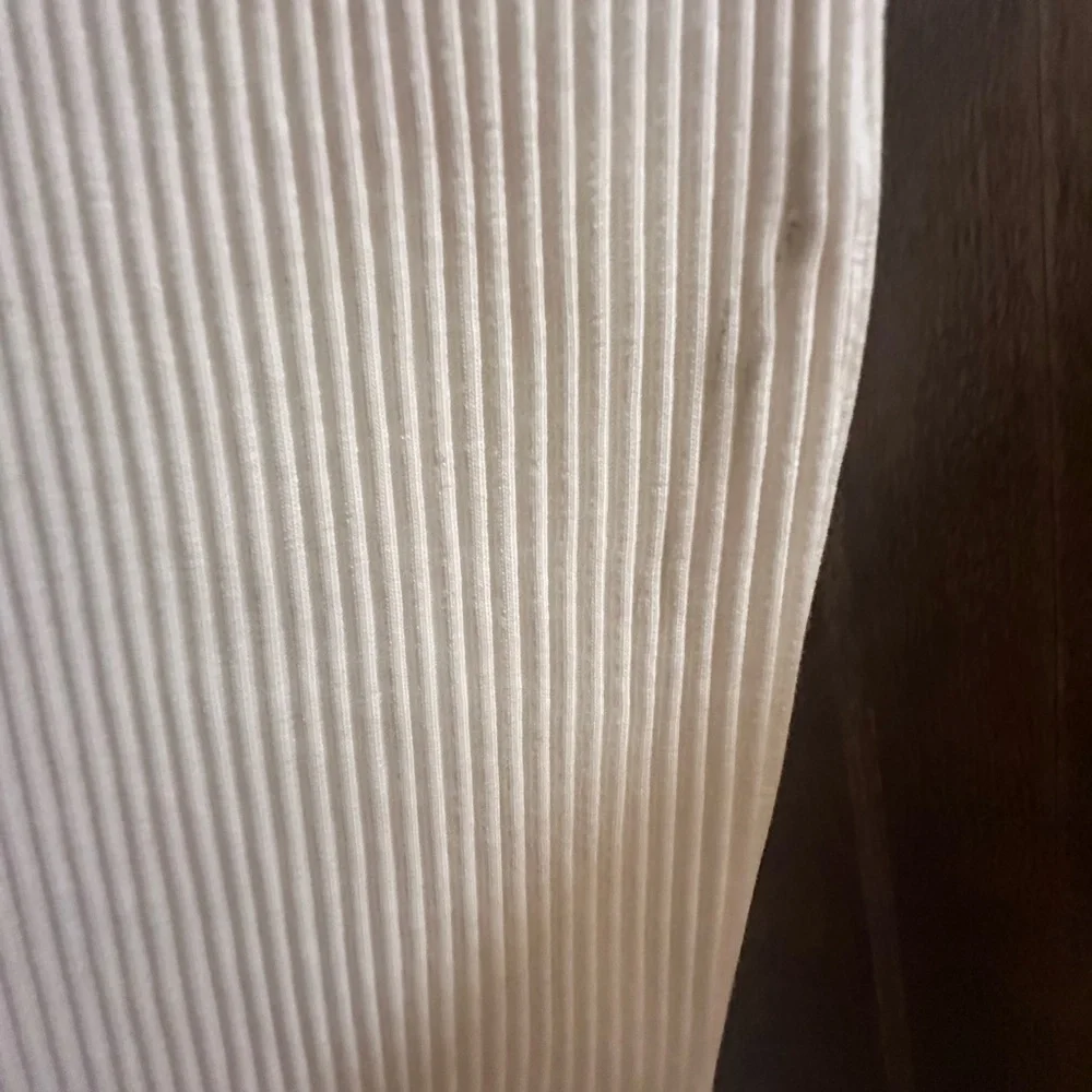 NWT Zara- size L- Cream Ribbed Knit dress - Picture 4 of 6
